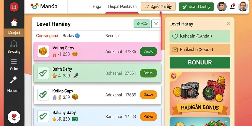 Antarmuka pengguna yang intuitif dan menarik.
