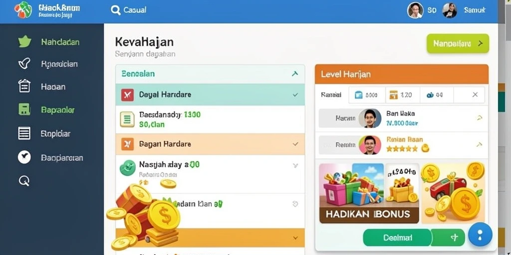 Tampilan antarmuka awal yang menarik.