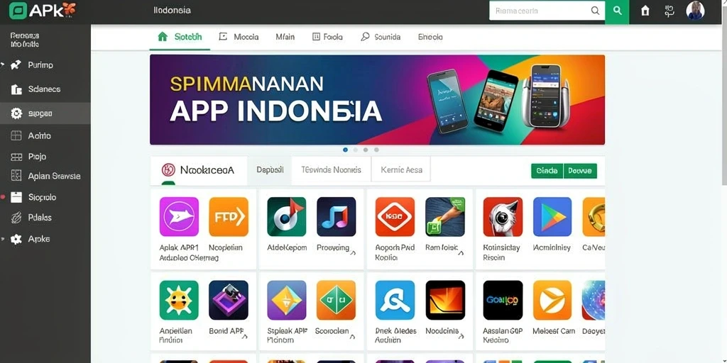 Tampilan menu yang sederhana dan mudah digunakan.