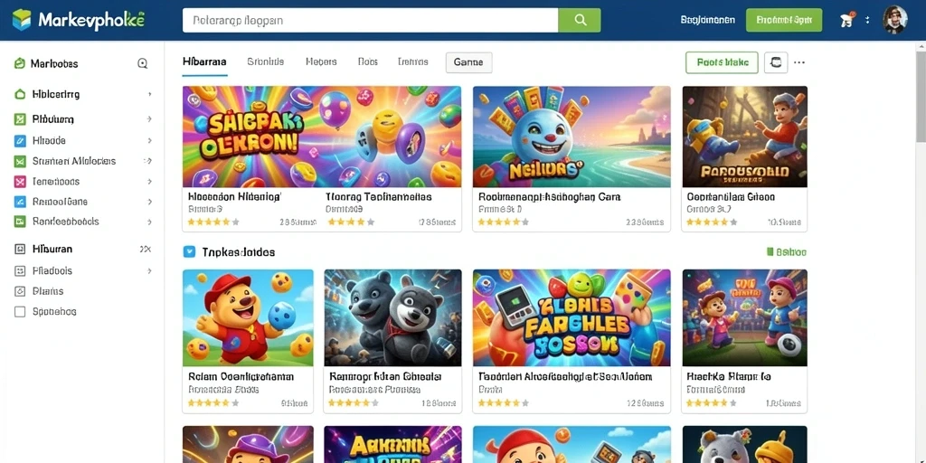 Tampilan awal IDRGAME yang memukau dan menarik.
