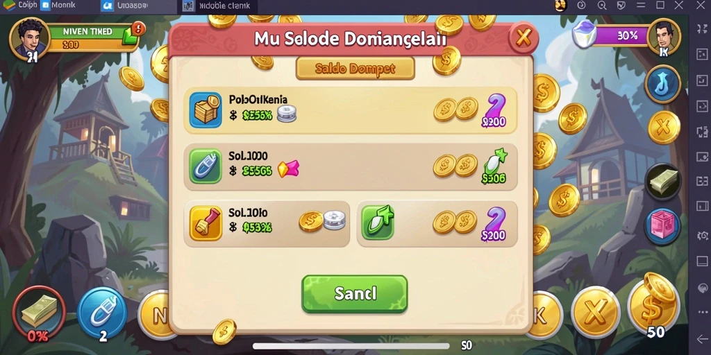 Screenshot menampilkan karakter utama dalam petualangan.