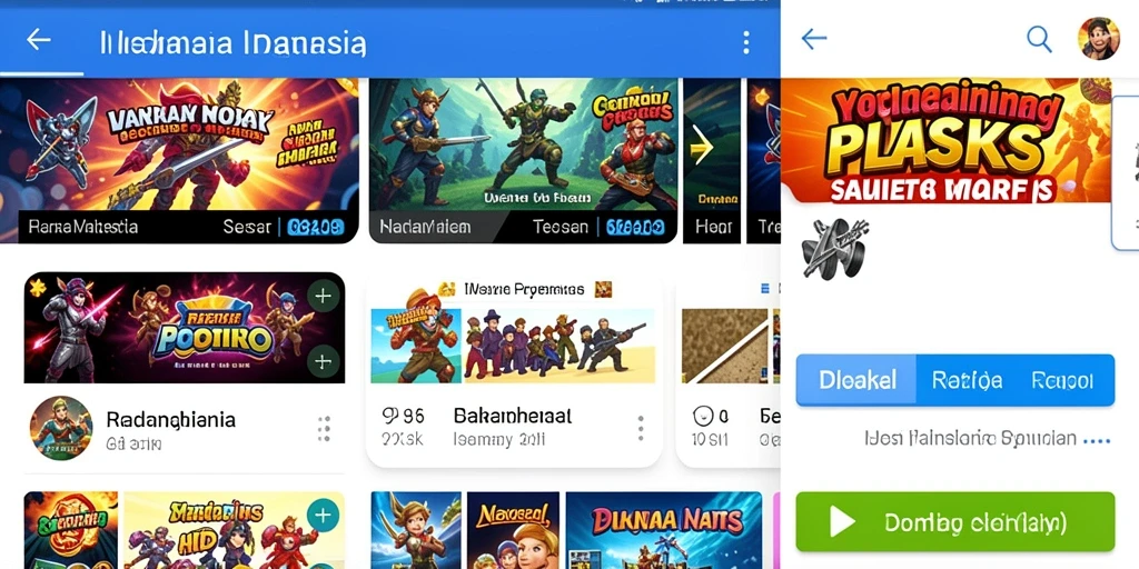 Tampilan utama RSNGAME yang menarik