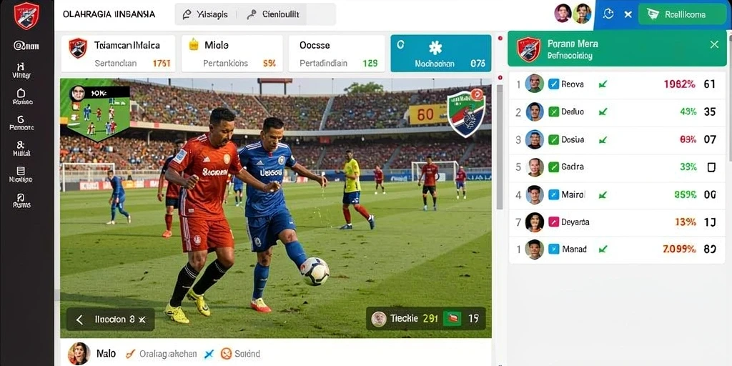 Tampilan grafik yang menarik dan penuh warna.
